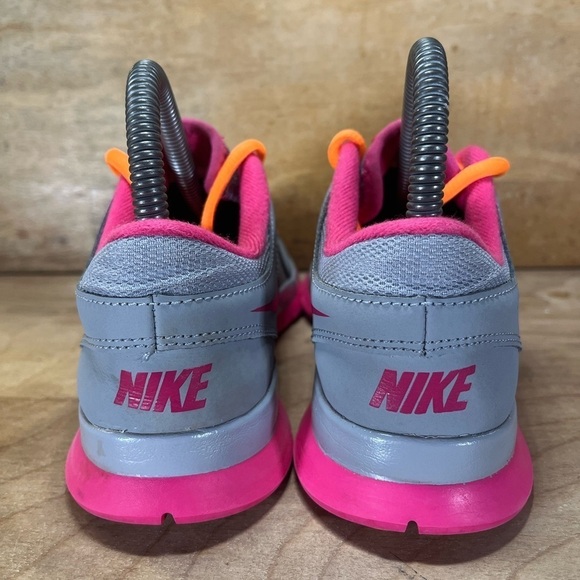 Nike Flex Trainer 3 Womens Size 6 Training Shoes Sneakers Gray Pink 580374-001 - Picture 4 of 8